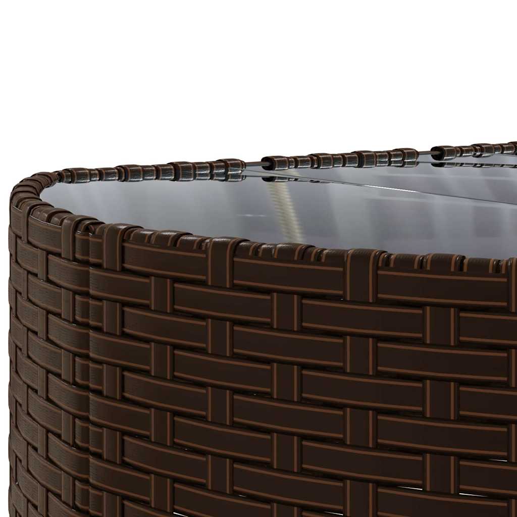 sofasæt til haven 6 dele med hynder polyrattan brun