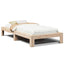 sengeramme uden madras 100x200 cm massivt fyrretræ