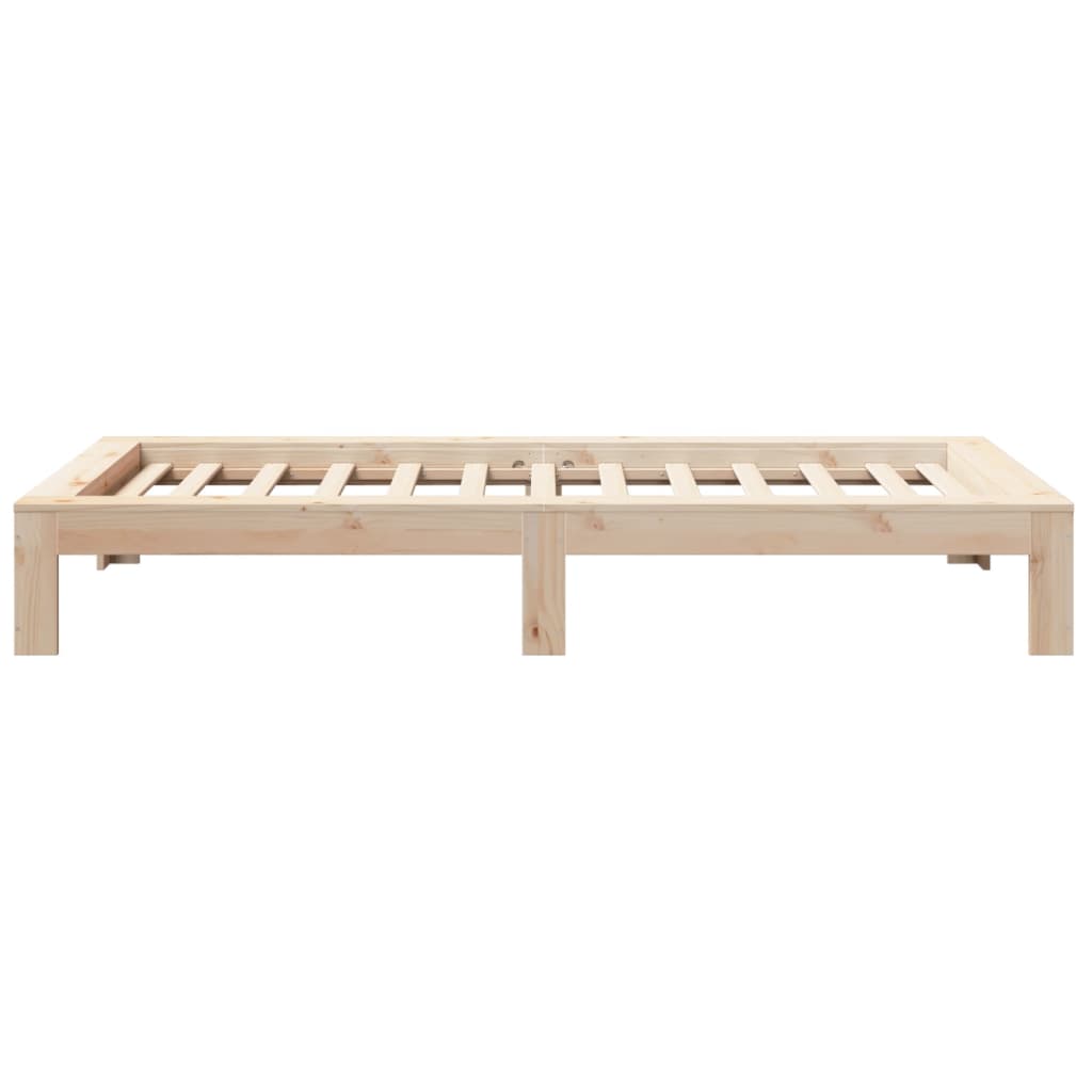 sengeramme uden madras 75x190 cm massivt fyrretræ