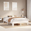 sengeramme uden madras 160x200 cm massivt fyrretræ hvid