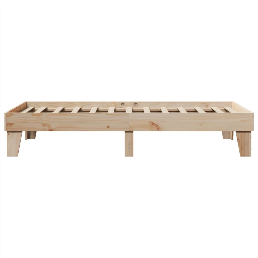 sengeramme uden madras 100x200 cm massivt fyrretræ