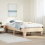 sengeramme uden madras 100x200 cm massivt fyrretræ