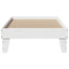 sengeramme uden madras 90x200 cm massivt fyrretræ hvid