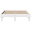 sengeramme uden madras 140x190 cm massivt fyrretræ hvid