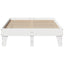 sengeramme uden madras 120x190 cm massivt fyrretræ hvid
