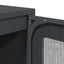 højskab 68x39x107 cm stål antracitgrå