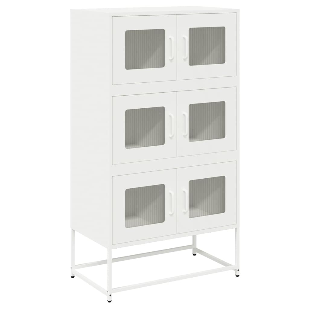 højskab 68x39x123 cm stål hvid
