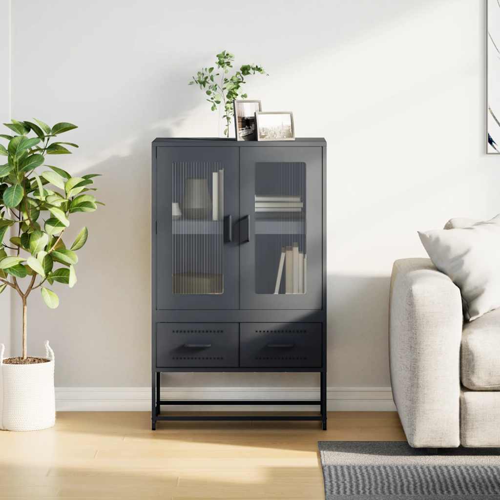 skab 68x39x111,5 cm stål antracitgrå