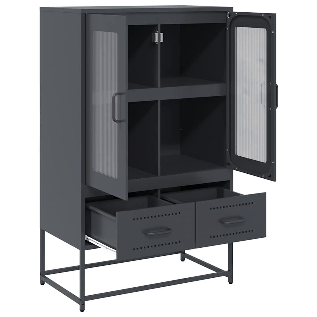 skab 68x39x111,5 cm stål antracitgrå