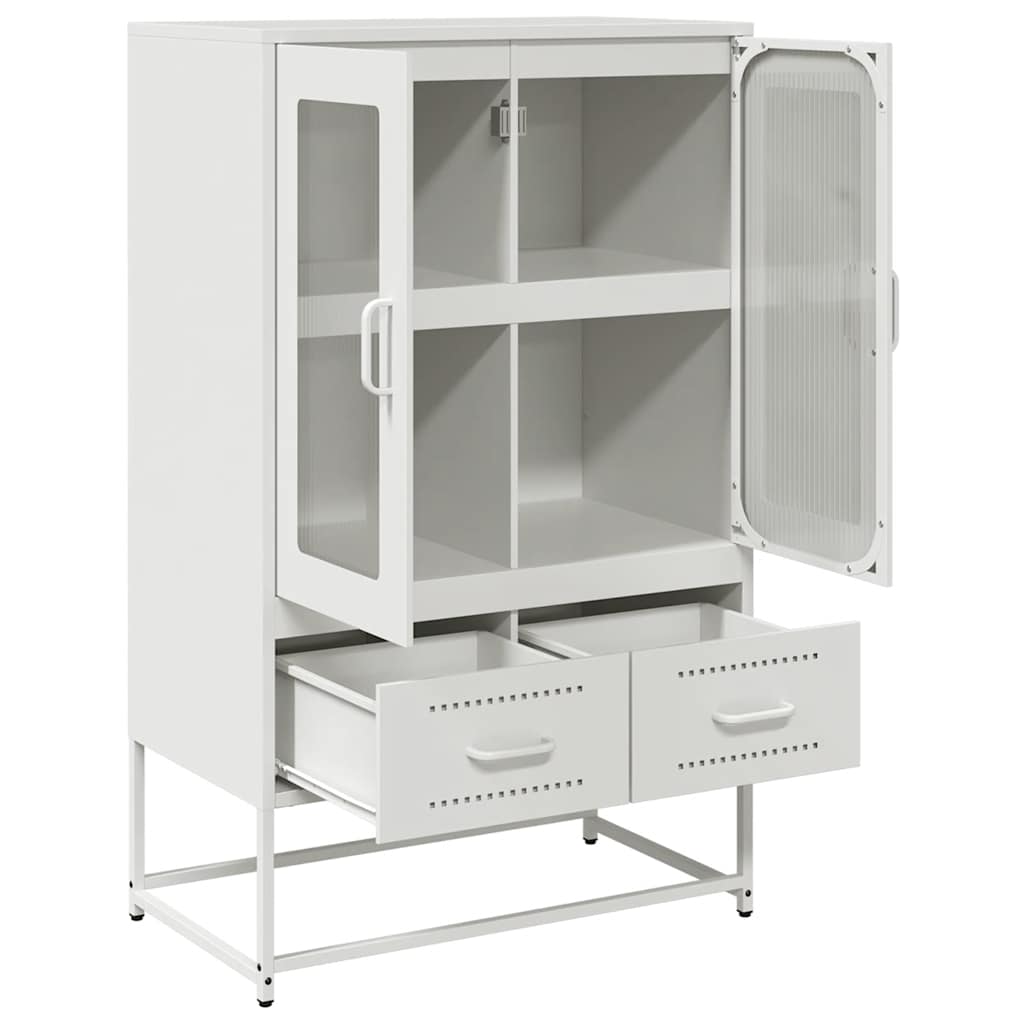 skab 68x39x111,5 cm stål hvid