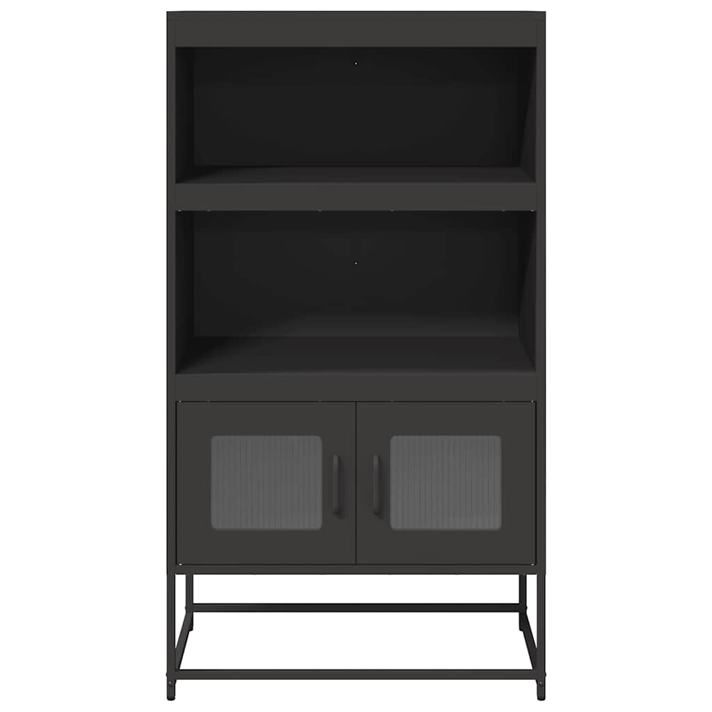 højskab 68x39x123 cm stål sort