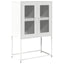 højskab 68x39x107 cm stål hvid