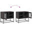 tv-bord 68x39x60,5 cm stål sort