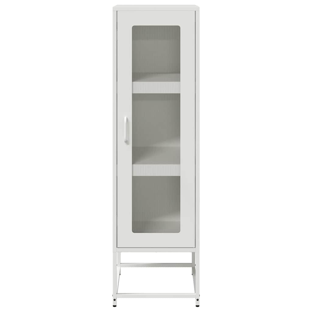 skab 36x39x123 cm koldvalset stål hvid
