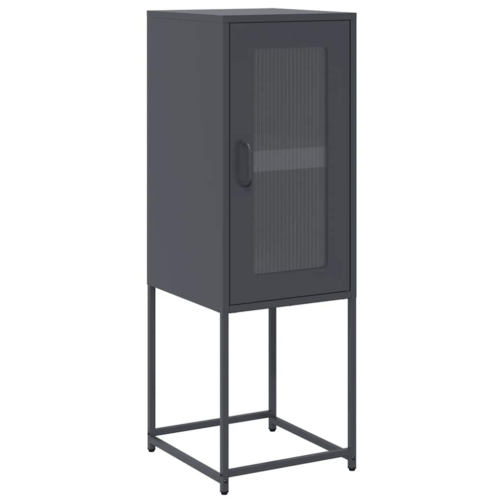 skænk 36x39x107 cm koldvalset stål antracitgrå