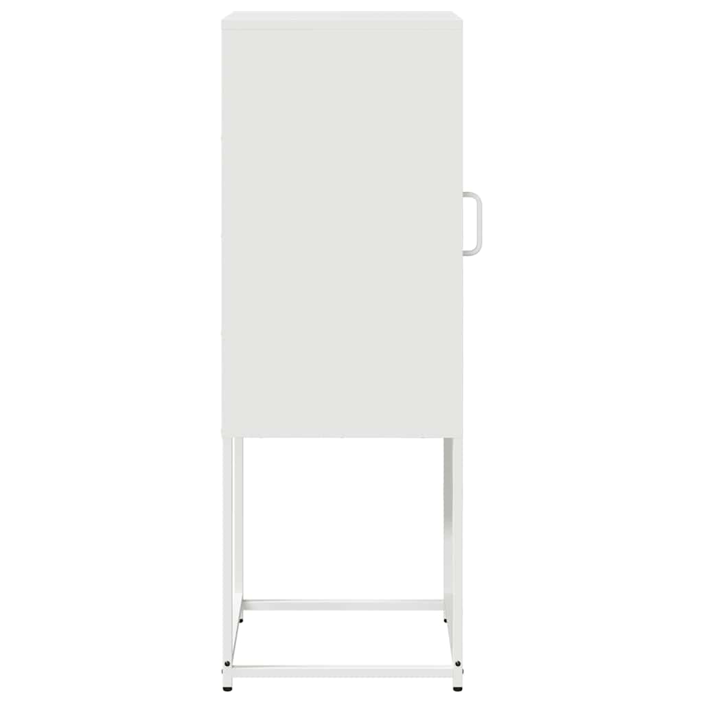 skænk 36x39x107 cm koldvalset stål hvid