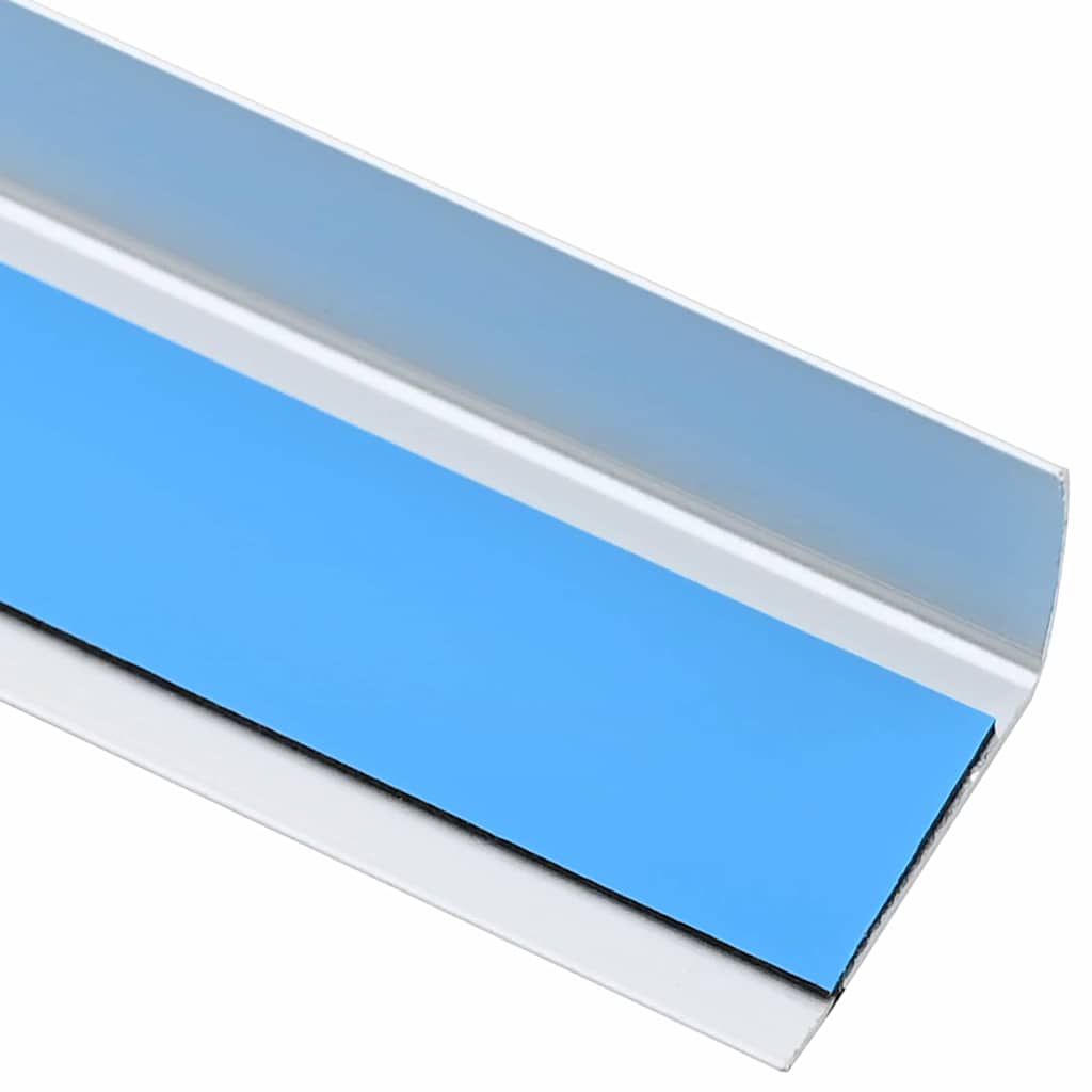 Trinkantprofiler 10 stk. Sølv 67 x 3 x 2 cm Aluminium