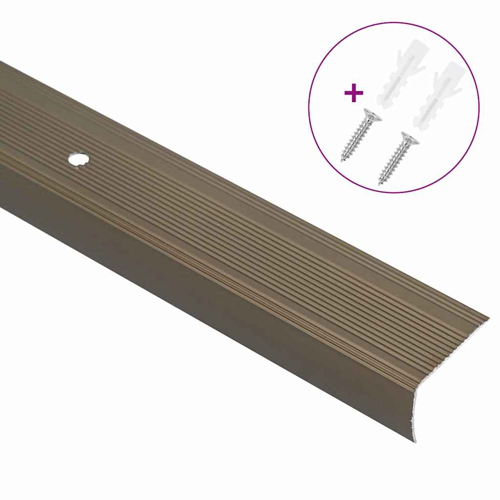 Trinkantprofiler 30 stk. Brun 67 x 3 x 2 cm Aluminium