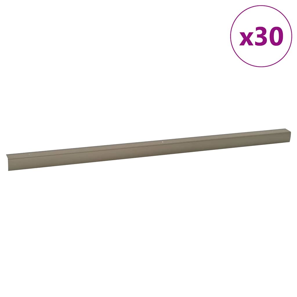 Trinkantprofiler 30 stk. champagnefarvet 67 x 3 x 2 cm