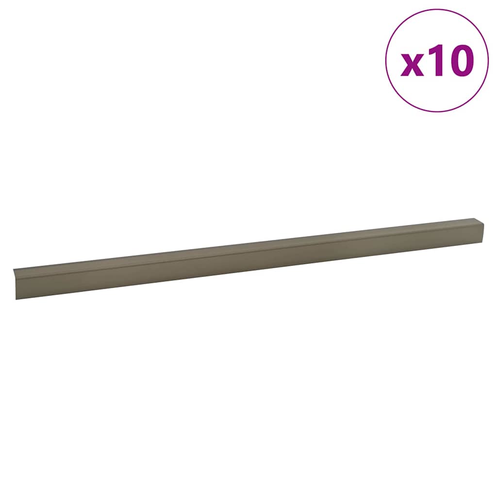 Trinkantprofiler 10 stk. champagnefarvet 67 x 3.5 x 3 cm