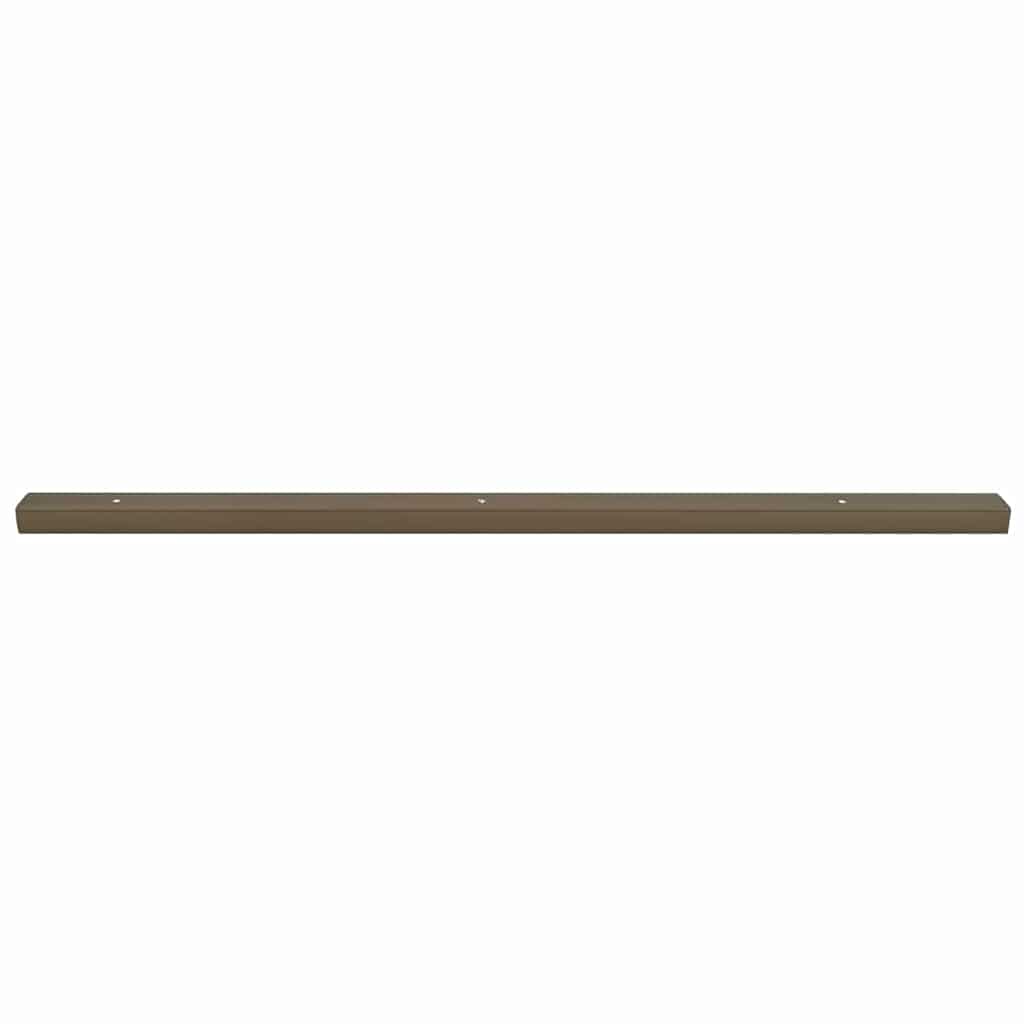 Trinkantprofiler 10 stk. Brun 67 x 3 x 2 cm Aluminium