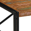 sofabord 100x100x35 cm massivt genbrugstræ flerfarvet
