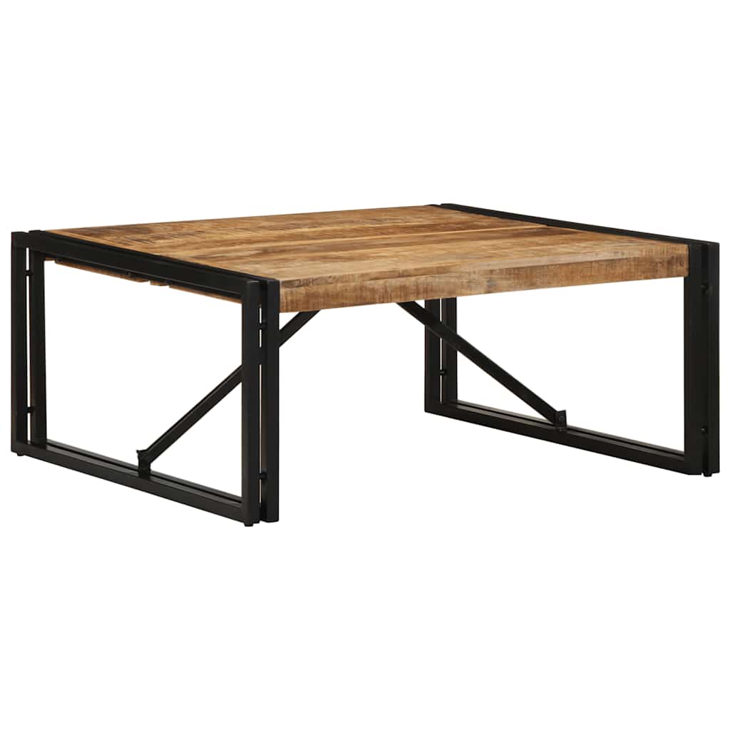 sofabord 80x80x35 cm massivt ru mangotræ