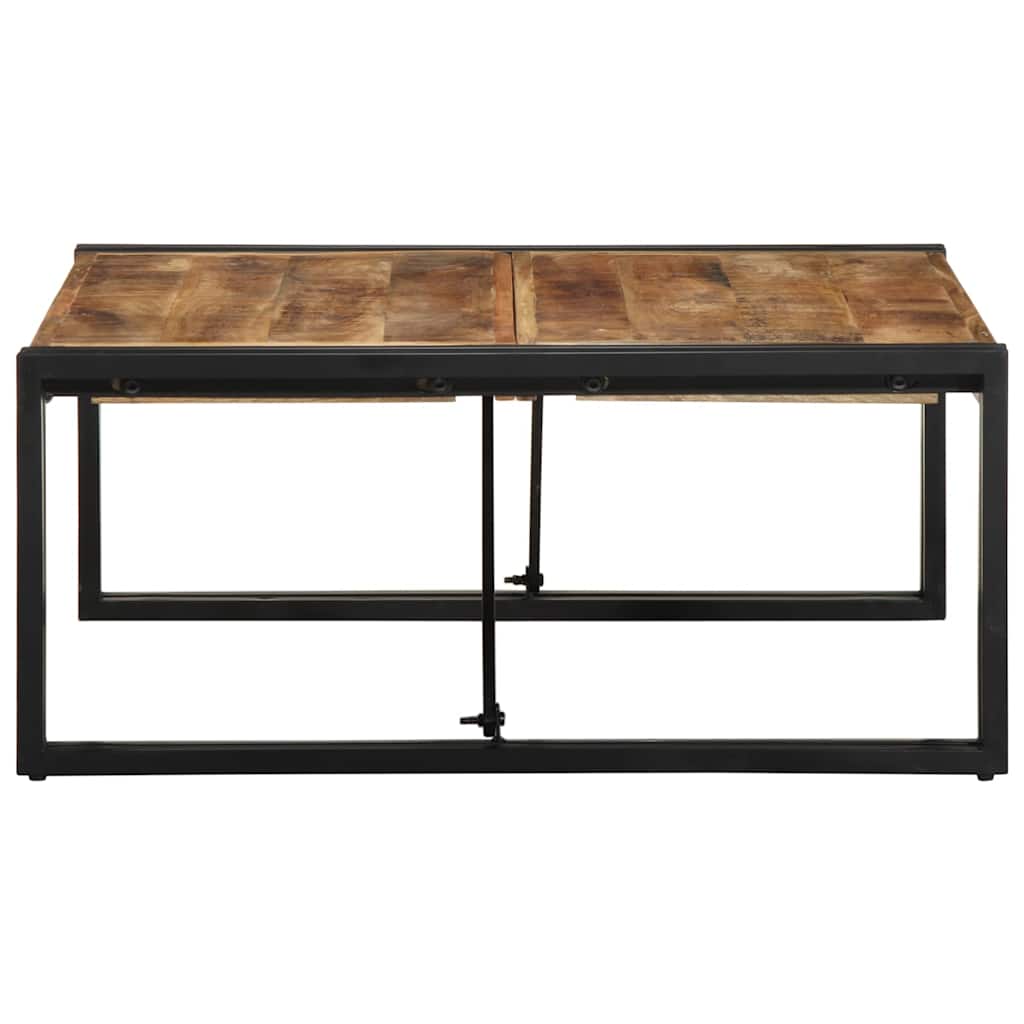 sofabord 80x80x35 cm massivt ru mangotræ