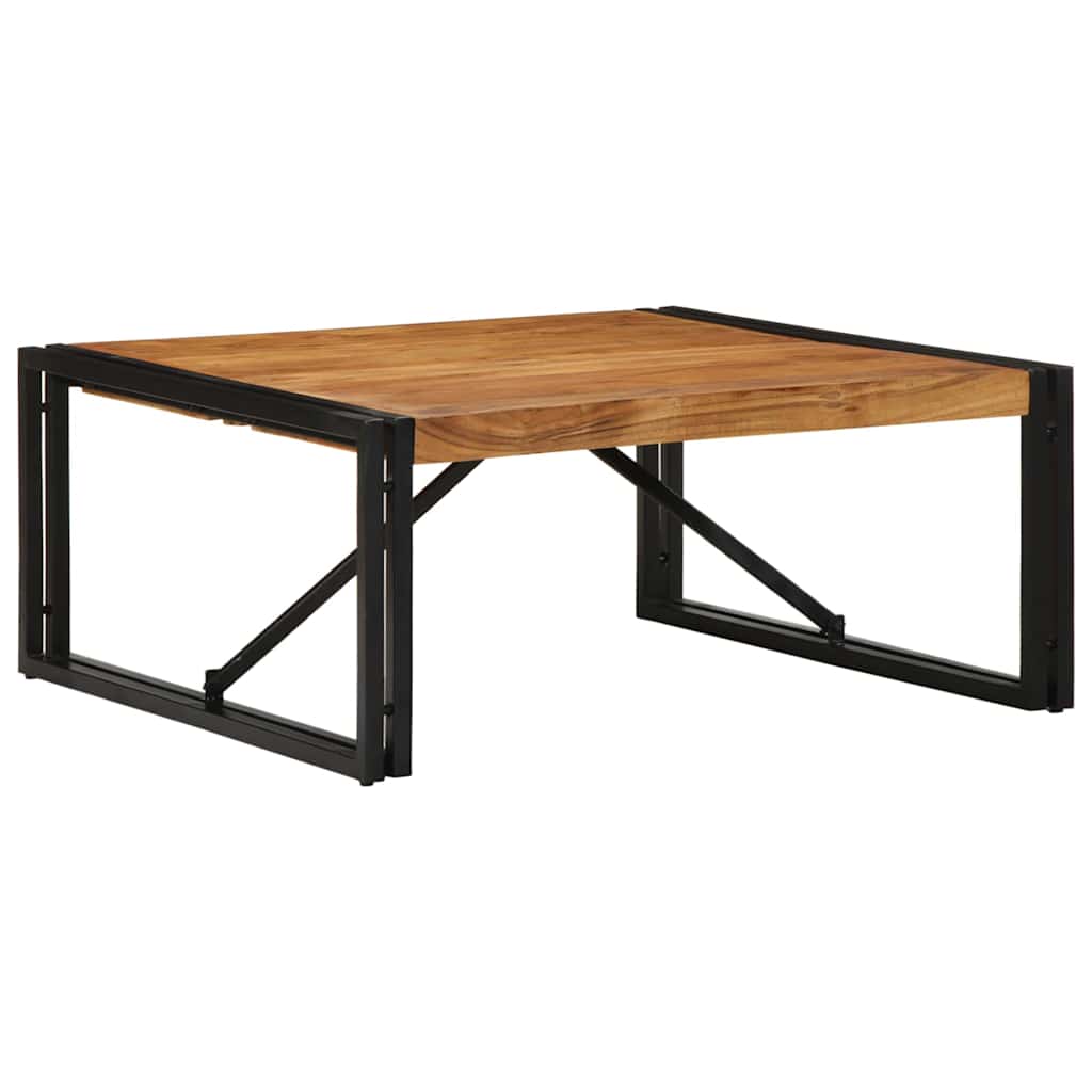 sofabord 80x80x35 cm massivt akacietræ