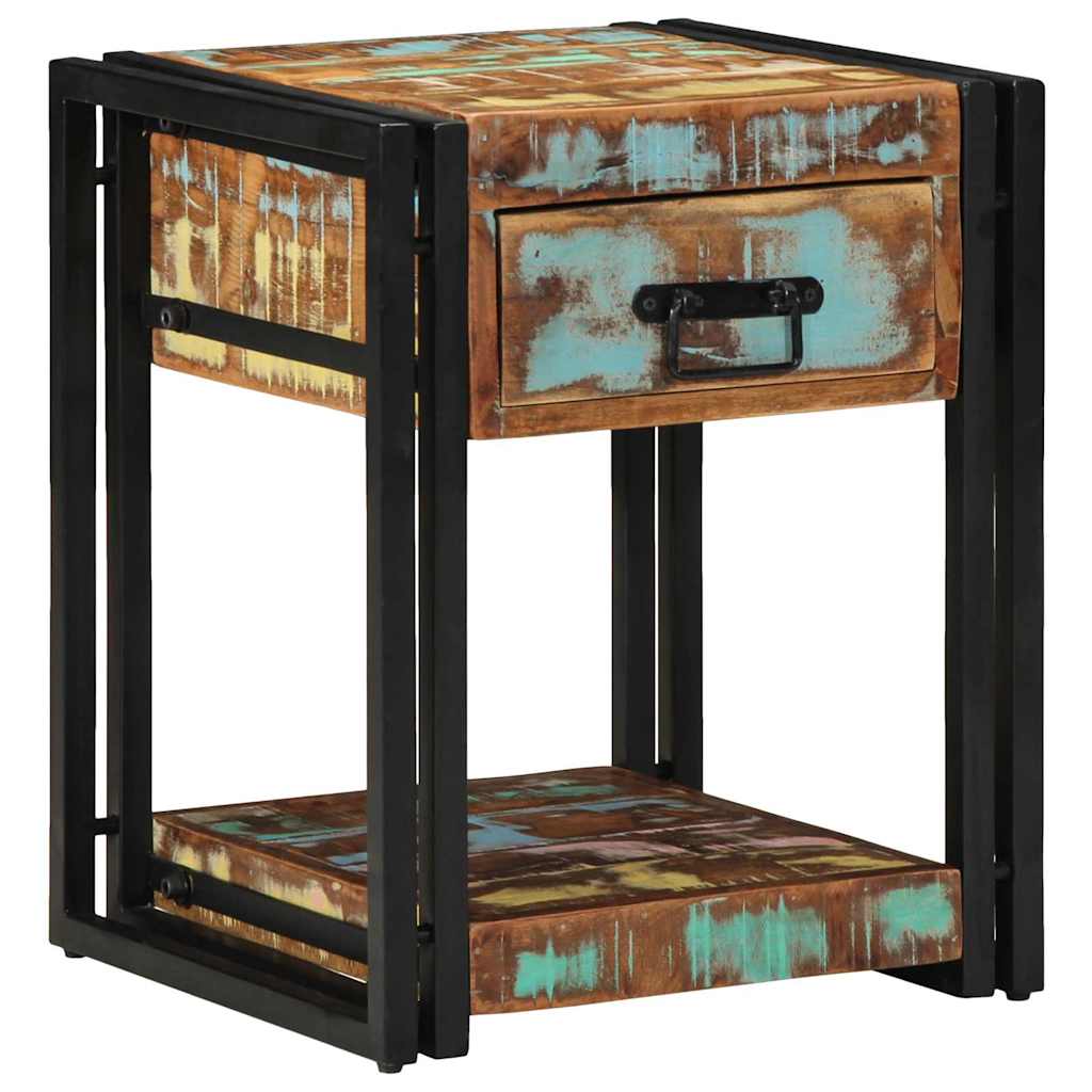 Natskab 2 stk. Flerfarvet 40 x 40 x 50 cm Solid genbrugs træ