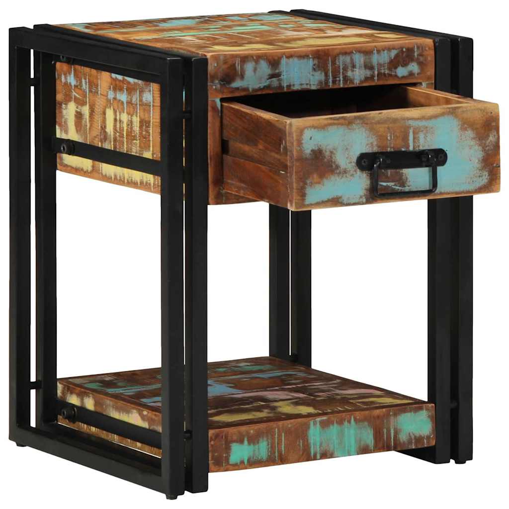 Natskab 2 stk. Flerfarvet 40 x 40 x 50 cm Solid genbrugs træ