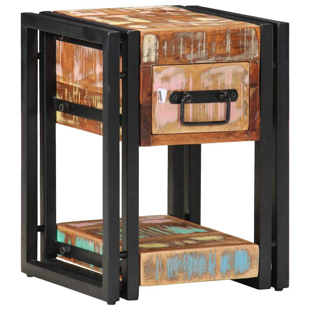 Natskab 2 stk. Flerfarvet 30 x 30 x 40 cm Solid genbrugs træ