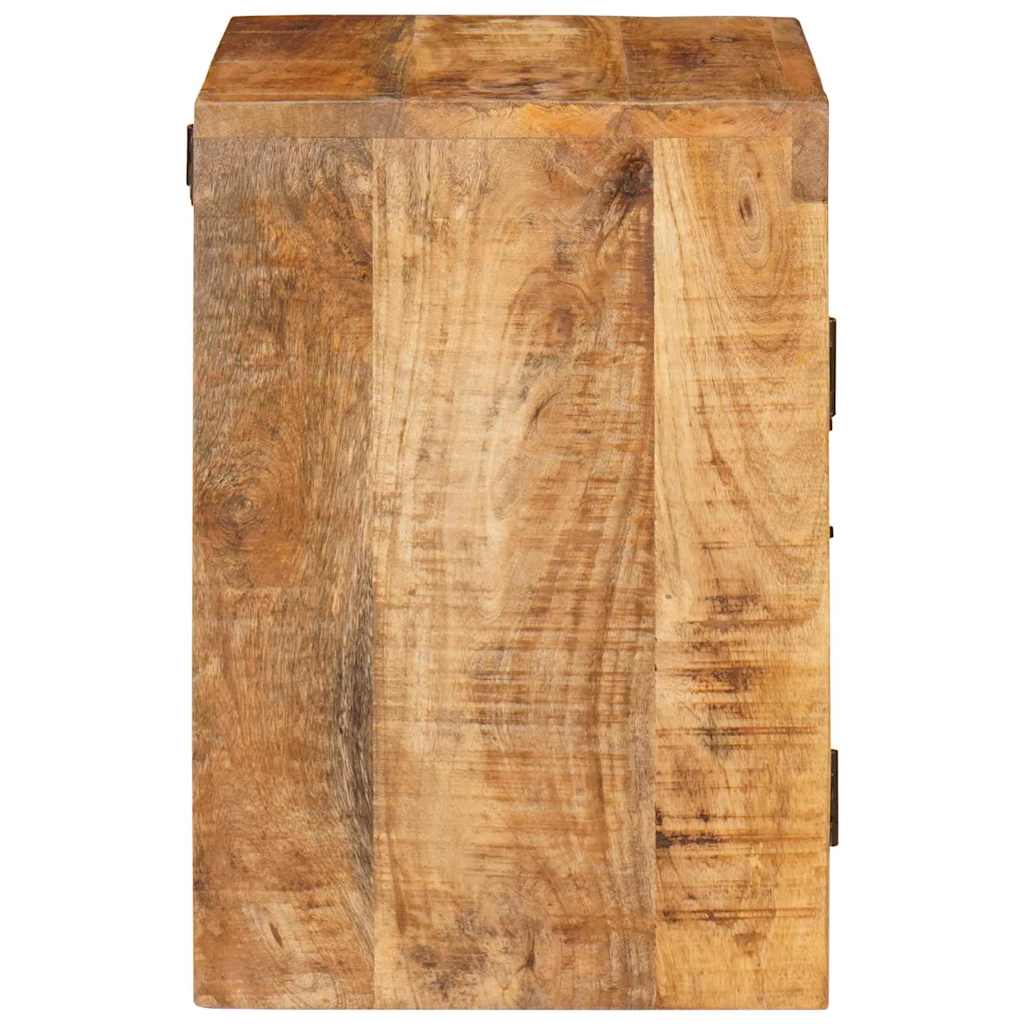 Sengebord 2 stk. Brun 35 x 33 x 48 cm Massivt mangotræ