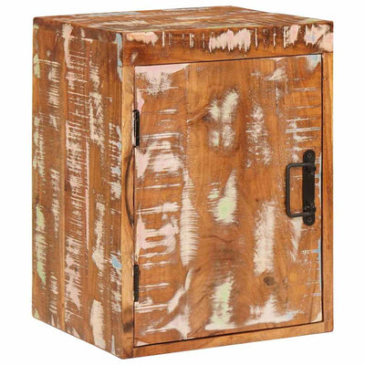 Sengebord 2 stk. Brun 35 x 33 x 48 cm Massivt genbrugstræ