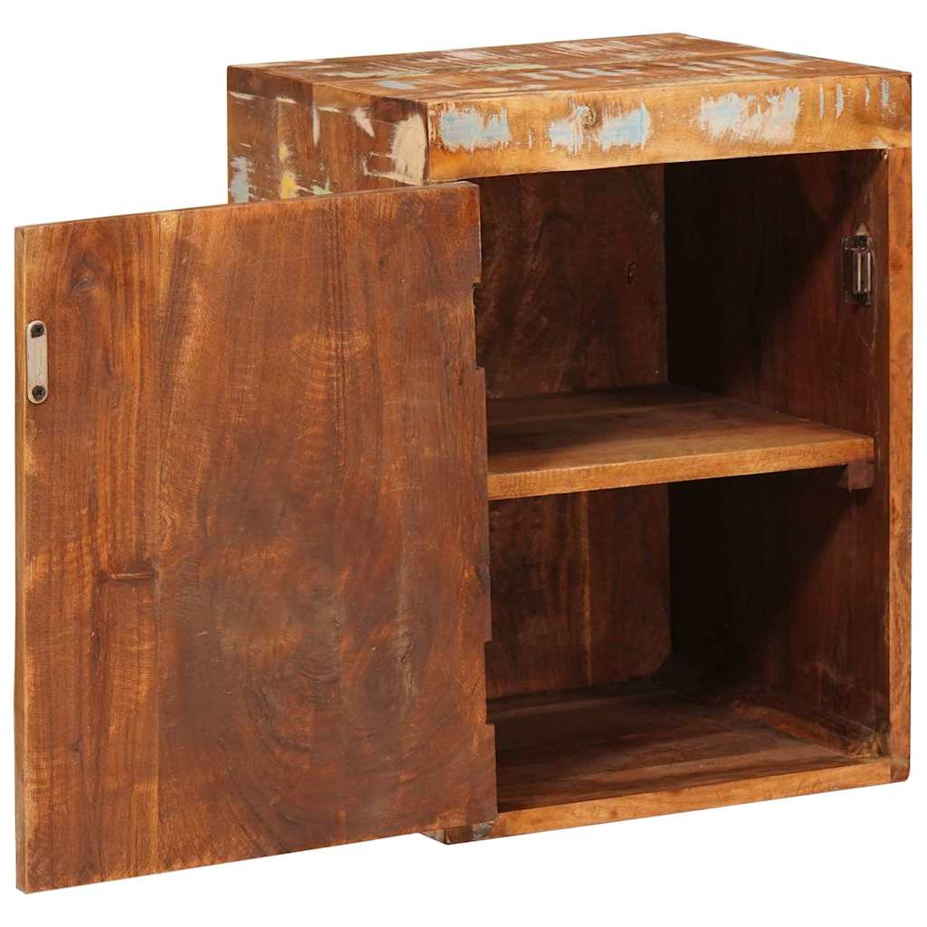Sengebord 2 stk. Brun 35 x 33 x 48 cm Massivt genbrugstræ