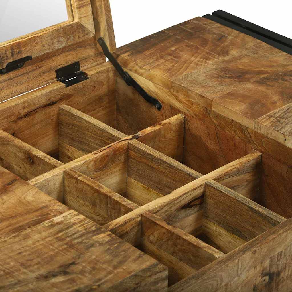 Soveværelsessminkeborde Brun 90 x 50 x 75 cm Massivt mangotræ