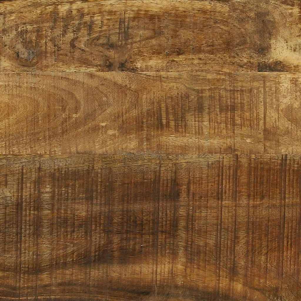 Vinfad 2 stk. Brun og sort 46 x 35 x 27,5 cm Massivt mangotræ
