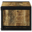 Vinfad 2 stk. Brun og sort 46 x 35 x 27,5 cm Massivt mangotræ