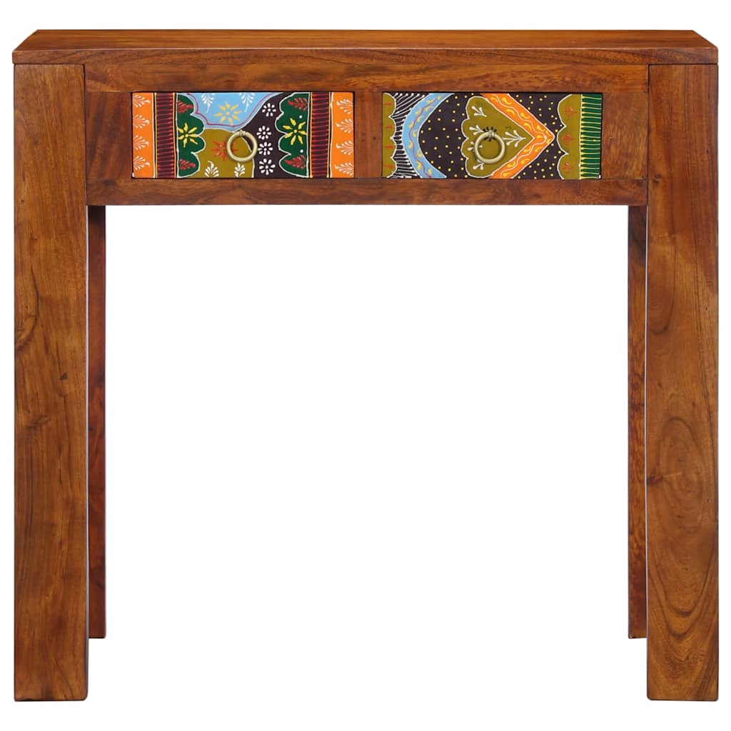 konsolbord 80x35x75 cm massivt akacietræ