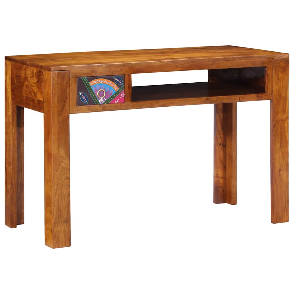Skrivebord med skuffe med opbevaring Brun 110 x 50 x 73 cm