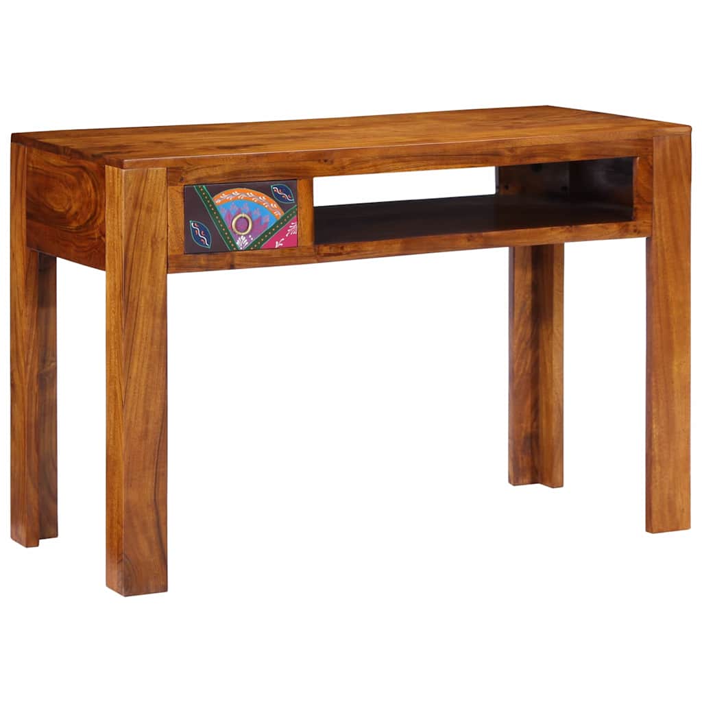 Skrivebord med skuffe med opbevaring Brun 110 x 50 x 73 cm