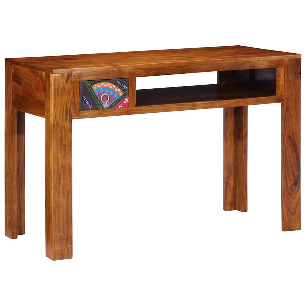 Skrivebord med skuffe med opbevaring Brun 110 x 50 x 73 cm