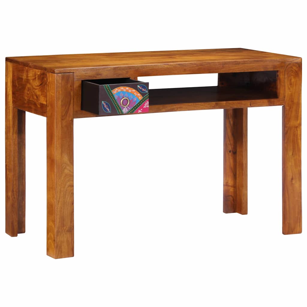 Skrivebord med skuffe med opbevaring Brun 110 x 50 x 73 cm