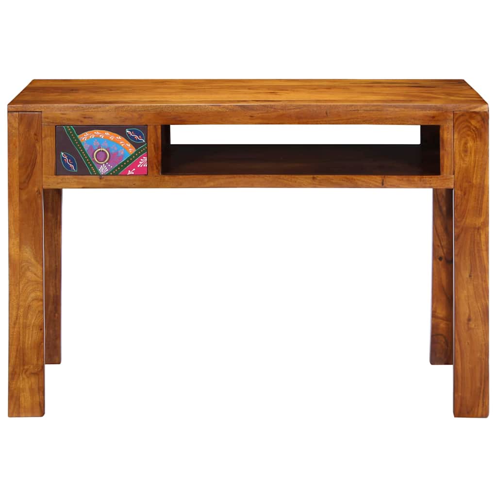 Skrivebord med skuffe med opbevaring Brun 110 x 50 x 73 cm