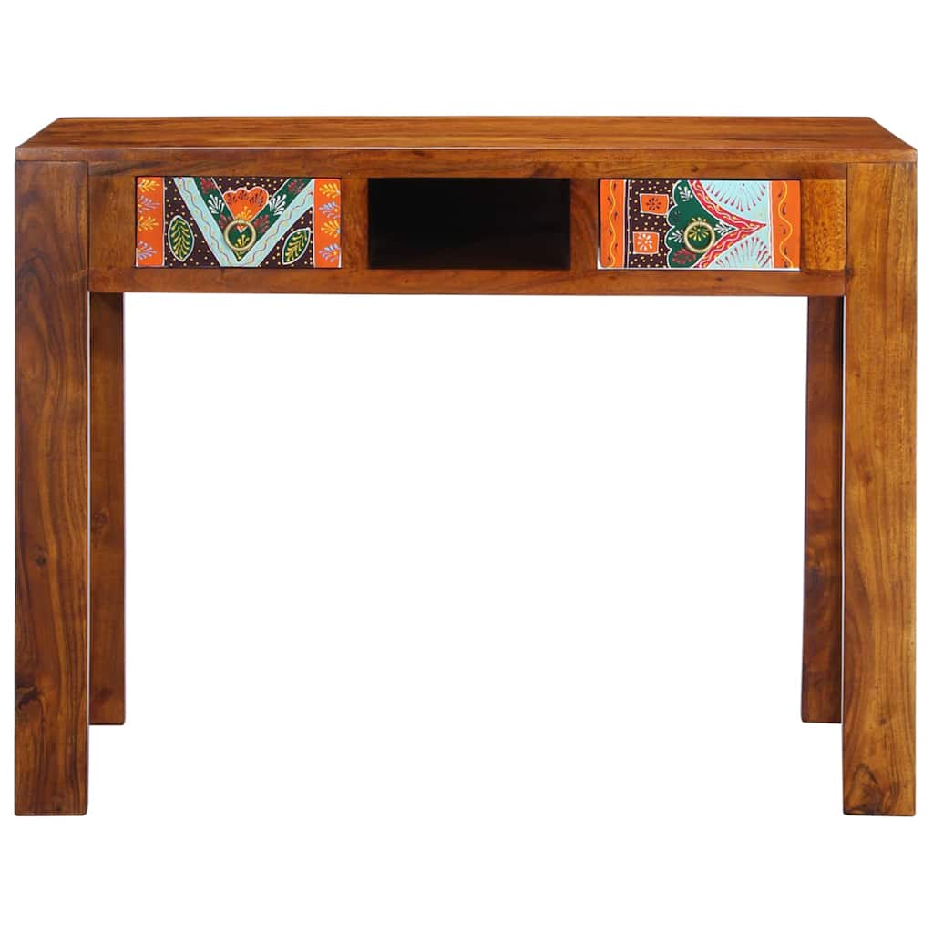 Skrivebord med skuffe med opbevaring Brun 100 x 50 x 75 cm