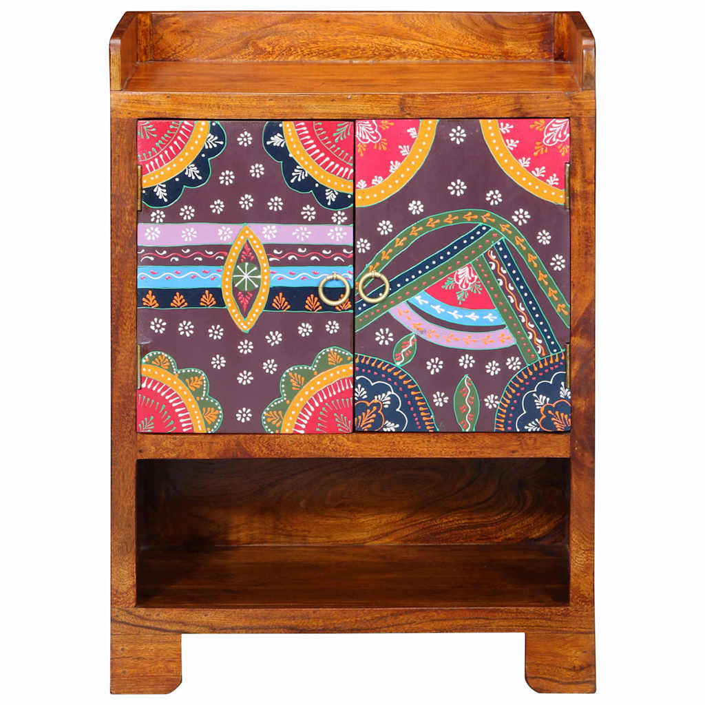 Sko skab med hylde Brun 55 x 35 x 75 cm Massivt Akacietræ