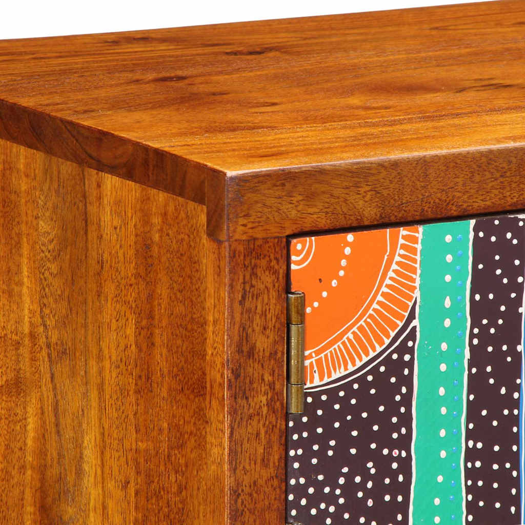 Sko skab 90 x 35 x 55 cm Massivt Akacietræ Brun