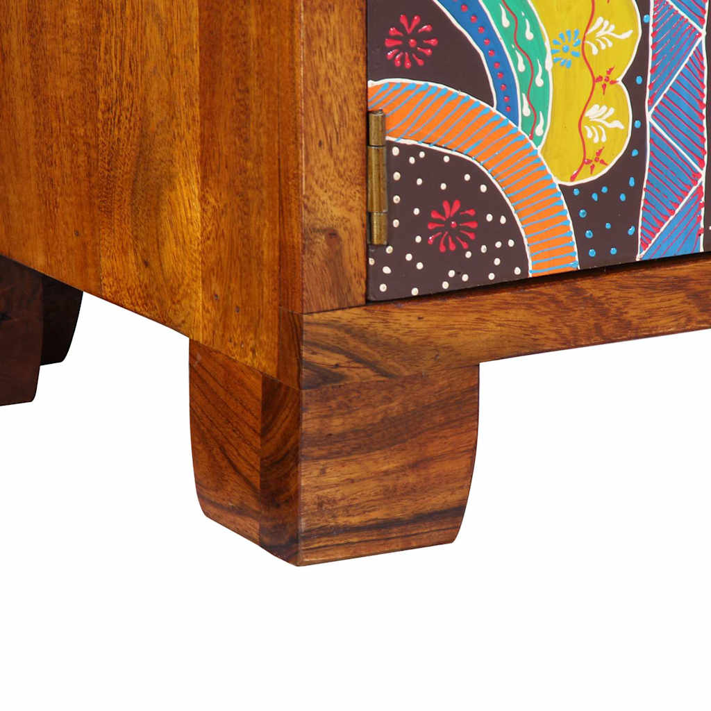 Sko skab 90 x 35 x 55 cm Massivt Akacietræ Brun