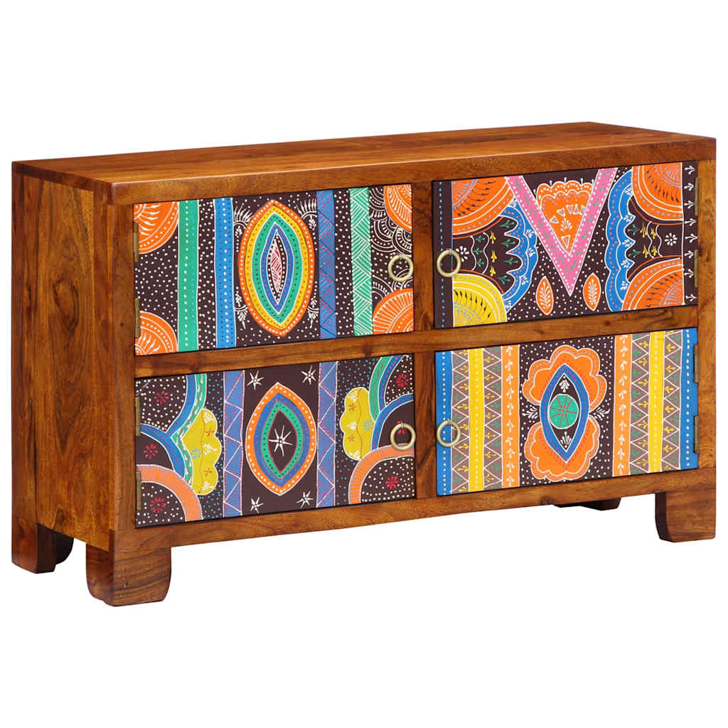 Sko skab 90 x 35 x 55 cm Massivt Akacietræ Brun
