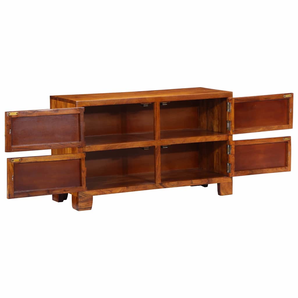 Sko skab 90 x 35 x 55 cm Massivt Akacietræ Brun